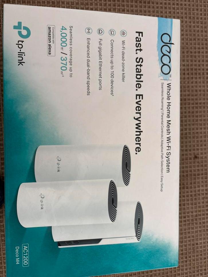 TP-Link Deco M4 Mesh WiFi Systeem, Computers en Software, Routers en Modems, Zo goed als nieuw, Router, Ophalen