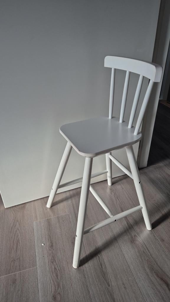 Ikea Junior Stoel - Wit Houten Kinderstoel, Ophalen, Gebruikt, Wit, Scandinavisch