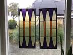 2 zeer mooie glas in lood raamhangers, Ophalen of Verzenden