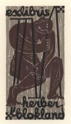 0509 Ex Libris Nederland : Jan Battermann, 1956, Antiek en Kunst, Verzenden