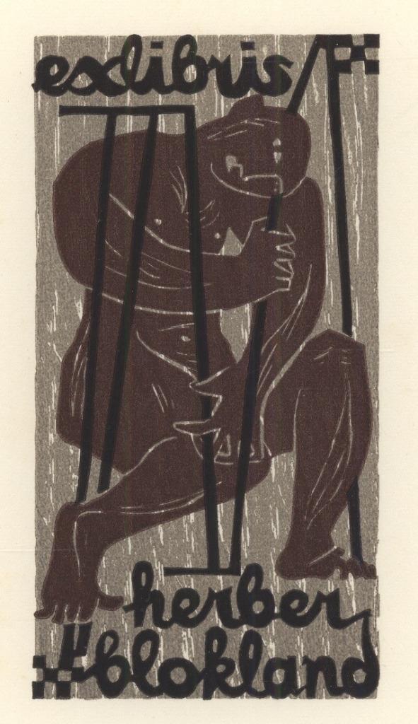 0509 Ex Libris Nederland : Jan Battermann, 1956, Antiek en Kunst, Kunst | Etsen en Gravures, Verzenden