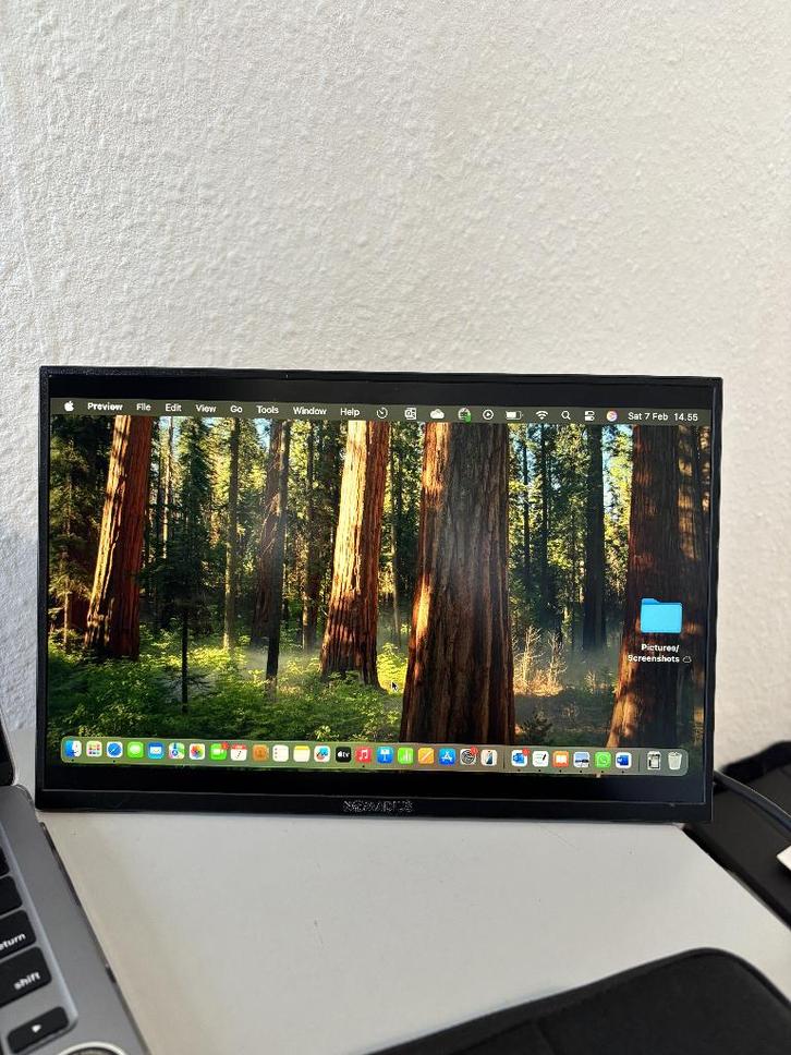 NOMADIUS Portable Monitor 13” 2K, Computers en Software, Monitoren, Zo goed als nieuw, 60 Hz of minder, HDMI, USB-C, Kantelbaar
