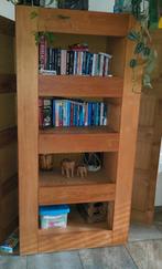 Teak boekenkast met drie blinde laden en kasten aan zijkant, Huis en Inrichting, Kasten | Boekenkasten, Ophalen, Gebruikt, Teakhout