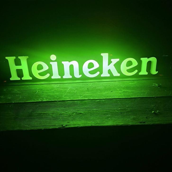 Heineken lichtbakje ledverlichting, Verzamelen, Merken en Reclamevoorwerpen, Lichtbak of (neon) lamp, Ophalen of Verzenden