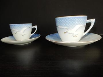 Bing & Grondahl kop en schotels Blue seagull  beschikbaar voor biedingen