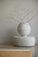 Luxe Design Poef Liberia 68x68x35 cm Beige Light & Living, 50 tot 75 cm, Nieuw, Ophalen of Verzenden, Eric kuster Eichholtz Wabi Sabi Hotel Chique Japandi style