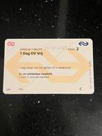 Ov dagkaart, Tickets en Kaartjes, Eén persoon, Bus, Metro of Tram, Algemeen kaartje