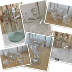 Vintage / glazen pot - vaas / stolp / schaaltjes / bokalen, Antiek en Kunst, Ophalen of Verzenden