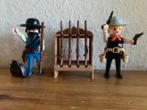 Playmobil vintage western bankrover en hulpsheriff jaren 80, Ophalen of Verzenden, Gebruikt, Complete set