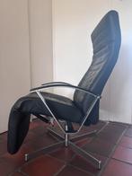 Leren relaxfauteuil, Ophalen, Gebruikt, 125 tot 150 cm, Leer