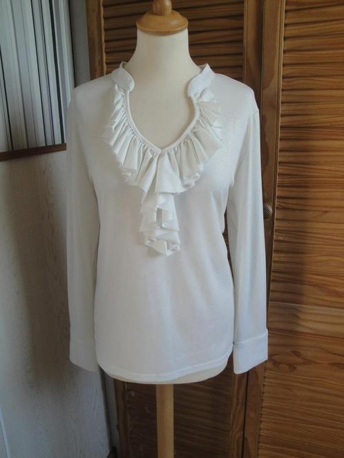 Offwhite topje MAICAZZ maat L (z.g.a.n.), Kleding | Dames, Tops, Zo goed als nieuw, Maat 42/44 (L), Wit, Lange mouw, Ophalen of Verzenden