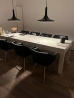 Gerard van den Berg. Set van 8 eetkamerstoelen, Ophalen, Zwart, Zo goed als nieuw, Metaal