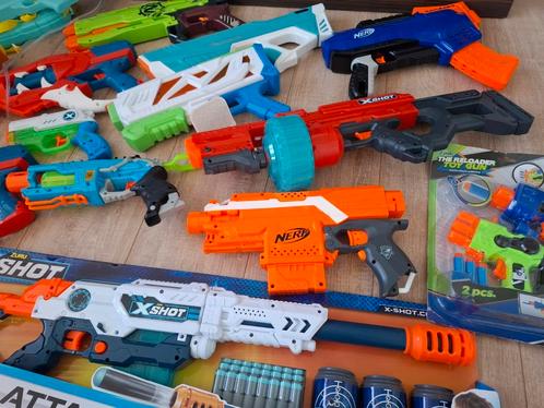 Partij Collectie nerf guns en water guns, aantal nieuw, Kinderen en Baby's, Speelgoed | Buiten | Actiespeelgoed, Zo goed als nieuw