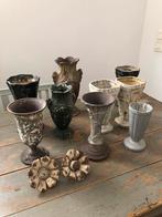 ANTIEKE FRANSE IJZER VAAS GRAFVAAS DECO PATINA, Ophalen of Verzenden