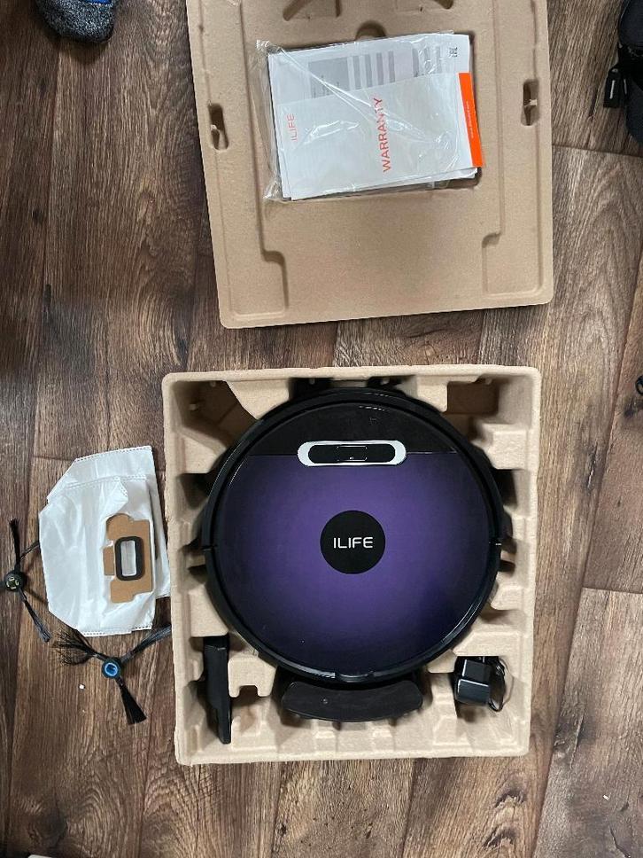 Robotstofzuiger iLife V3S max, Witgoed en Apparatuur, Stofzuigers, Zo goed als nieuw, Robotstofzuiger, Minder dan 1200 watt, Reservoir