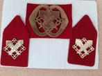 Kraagspiegels en baretembleem: Intendance, Verzamelen, Ophalen of Verzenden, Landmacht, Nederland, Embleem of Badge