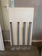 İKEA - Wit tafelblad met poten, Huis en Inrichting, Ophalen, Gebruikt, Bureau