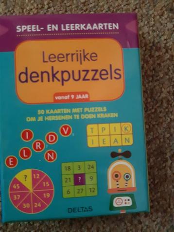Leerrijke denkpuzzels/hersenkrakers vanaf 9 jaar  beschikbaar voor biedingen