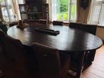 Koloniale Tafel met 8 stoelen, Ophalen, Gebruikt, Koloniaal, 8 stoelen of meer