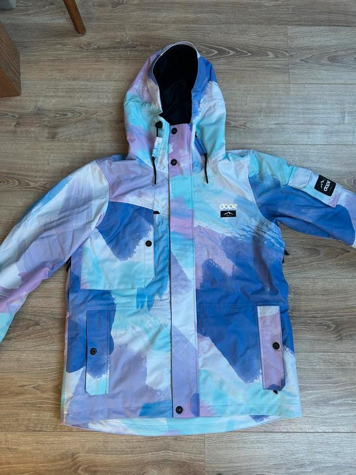 ZGAN dope Snowboard jas Dreams, Kleding | Dames, Wintersportkleding, Zo goed als nieuw, Jack, Maat 42/44 (L), Ophalen of Verzenden