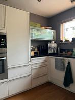 Complete keuken natuurstenen werkblad incl. apparatuur, Ophalen, Gebruikt, U-keuken, Wit
