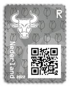 NL crypto zegel 1 - zwart met NFT, Ophalen, Na 1940, Postfris