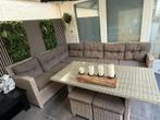 Wicker Loungeset met eettafels, Ophalen, Zo goed als nieuw