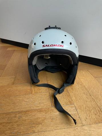 Salomon skihelm S/M verstelbaar wit met zwart ski helm beschikbaar voor biedingen