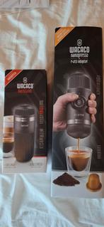 Wacaco Nanopresso met NS adapter en Barista Kit, Ophalen of Verzenden, Nieuw, Espresso apparaat, Gemalen koffie