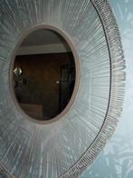 zwarte organische ovale japandi draadstaal spiegel, Huis en Inrichting, Woonaccessoires | Spiegels, Ophalen, Minder dan 50 cm