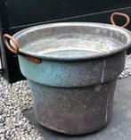 Oude koperen wasketel Ø 52 bovenaan, Tuin en Terras, Bloembakken en Plantenbakken, Ophalen, Tuin, Gebruikt, Rond
