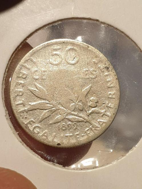 Frankrijk, 50 centimes 1899, zilver (19), Postzegels en Munten, Munten | Europa | Niet-Euromunten, Frankrijk, Zilver, Ophalen of Verzenden