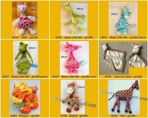 Giraf giraffe H&M Baby Little Me Playgro Sigikid Ikea Fehn, Kinderen en Baby's, Speelgoed | Knuffels en Pluche, Zo goed als nieuw