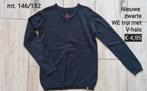 146/152 Nieuwe zwarte WE trui met V-hals, Kinderen en Baby's, Kinderkleding | Maat 146, Nieuw, Jongen, WE, Trui of Vest