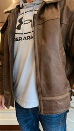 Leren pilotenjas, Ophalen of Verzenden, Gedragen, Maat 56/58 (XL), Bruin