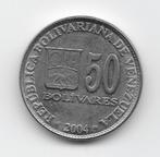 Venezuela 50 bolívares 2004 Y# 82, Postzegels en Munten, Munten | Amerika, Verzenden, Zuid-Amerika, Losse munt