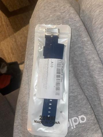 Donkerblauw horlogebandje 20mm - Nieuw beschikbaar voor biedingen