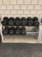Technogym dumbell set 30kg tot 38kg, Ophalen, Zo goed als nieuw, Dumbbell