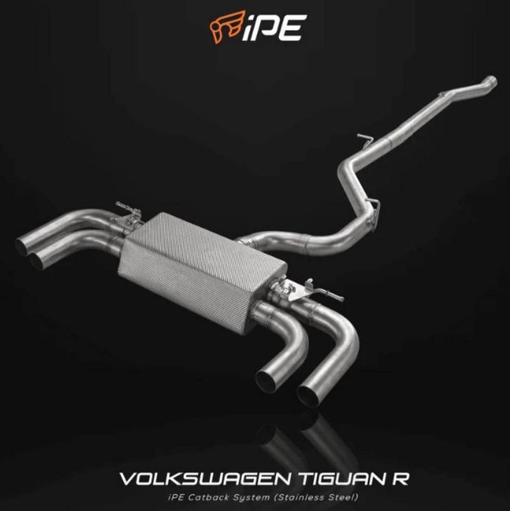 Uitlaat IPE RVS CATBACK KLEPPENSYSTEEM VOLKSWAGEN TIGUAN R, Auto diversen, Tuning en Styling, Ophalen of Verzenden