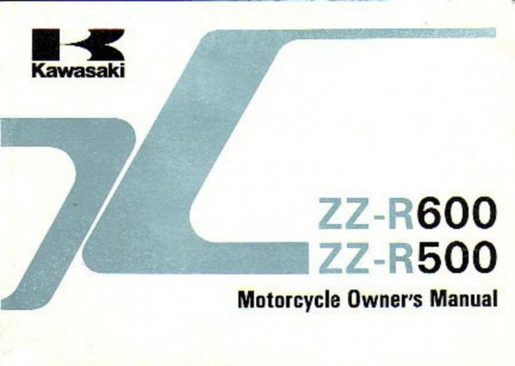 Kawasaki ZZ-R600 - ZZ-R500 manual 1991 (3043z), Motoren, Handleidingen en Instructieboekjes, Kawasaki, Verzenden