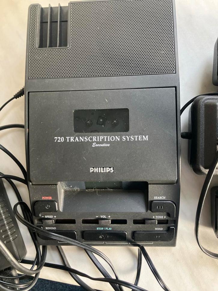 Philips Dicteerapparaat - Perfect voor transcriptie!, Audio, Tv en Foto, Cassettedecks, Enkel, Philips, Tape counter, Ophalen of Verzenden