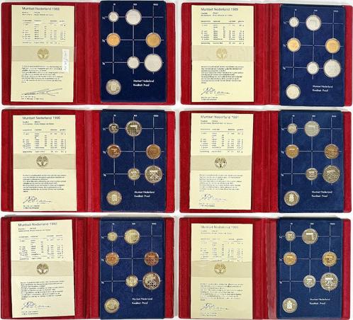 Muntsets in cassette, 1982–1993, Utrecht Nederland, Postzegels en Munten, Munten | Nederland, Setje, Koningin Beatrix, Ophalen of Verzenden