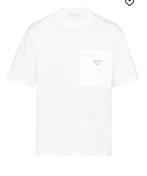 Witte Prada T-shirt met Zak, Kleding | Heren, T-shirts, Ophalen of Verzenden, Nieuw, Maat 48/50 (M), Wit
