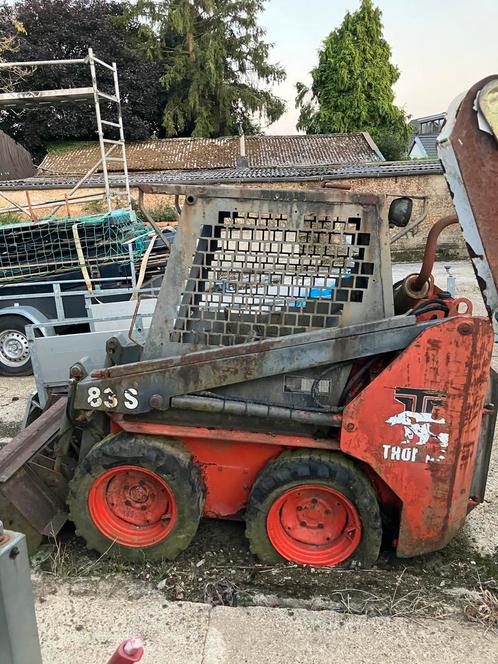 Thomas 83S schranklader en 4x nieuwe banden bak (opknapper)., Tuin en Terras, Zitmaaiers, Gebruikt, Elektrische starter, Ophalen