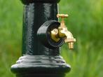 Eenmalig: Staande Waterkraan - 120 - Donkergroen - met Messi, Tuin en Terras, Ophalen of Verzenden, Aluminium, Waterornament