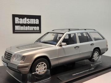 Mercedes-Benz E-Klasse S124 - Silver - 1:18 Triple9 beschikbaar voor biedingen