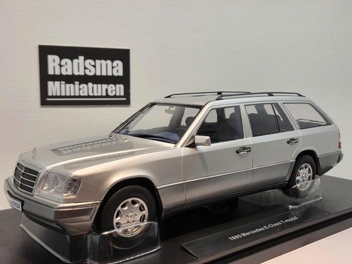 Mercedes-Benz E-Klasse S124 - Silver - 1:18 Triple9, Hobby en Vrije tijd, Modelauto's | 1:18, Nieuw, Auto, Ophalen of Verzenden