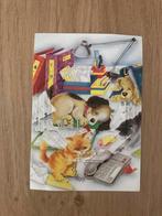 3D plaatje hond kat bureau, Ophalen of Verzenden, Nieuw
