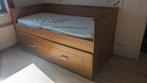 Houten bed met uitschuifbaar bed, Ophalen, Gebruikt, 90 cm, Eenpersoons