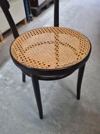 Vintage Radomsko bistro stoel met Rotan zitting. 6 stuks, Huis en Inrichting, Stoelen, Ophalen, Riet of Rotan, Gebruikt, Zwart